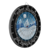 Friedlicher Landschaft Mit Frost Custom Dartscheibe (Vorderseite Links)