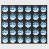 Friedlicher Landschaft Mit Frost Custom Geschenkpapier (Flach)