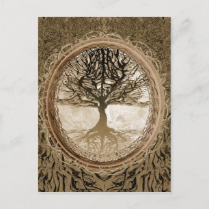 Friedlicher Lebensbaum Postkarte