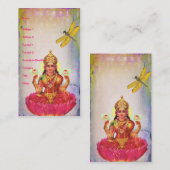 Friedlicher Lotus und Dragonfly Visitenkarte (Vorne/Hinten)