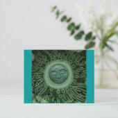 Friedlicher Mond Postkarte (Stehend Vorderseite)