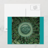Friedlicher Mond Postkarte (Vorne/Hinten)