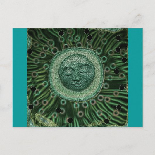 Friedlicher Mond Postkarte (Vorderseite)