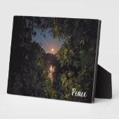 Friedlicher Monsun in blauem Himmel über Wasser Fotoplatte (Seite)