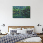 Friedlicher Morning River mit Blick auf Bäume Leinwanddruck (Insitu (Schlafzimmer))