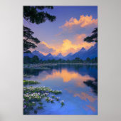 Friedlicher Nachmittag am See Poster (Vorne)