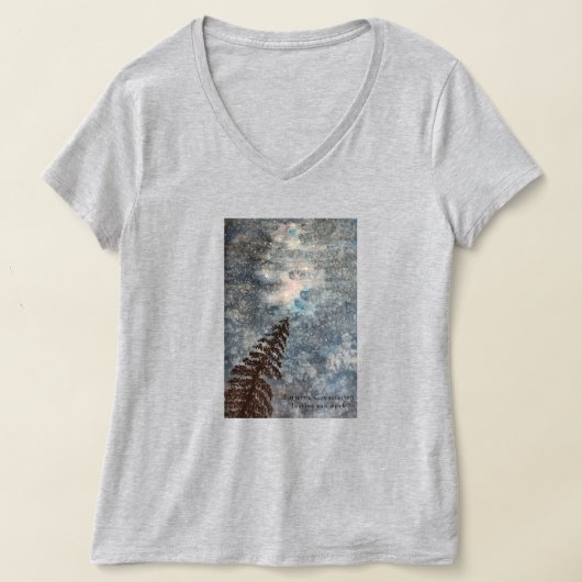 Friedlicher Nachthimmel im Wald mit Sternen T-Shirt (Ablage )