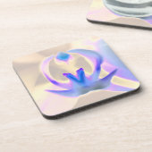 Friedlicher Orchid-Design Hartkunststoff-Untersetz Getränkeuntersetzer (Linke Seite)