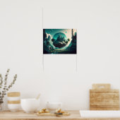 Friedlicher Ort, Wunderland Poater/Wall Arts Poster (Küche)