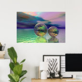 Friedlicher Ozean Poster (Heimbüro)