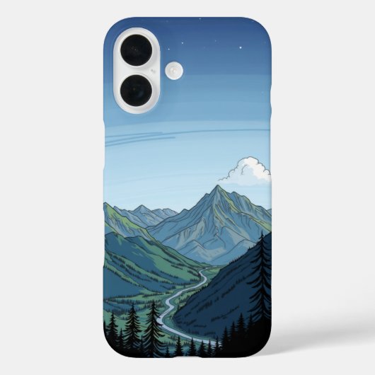 Friedlicher Pfad: Ein Naturdoodle Case-Mate iPhone Hülle (Rückseite)