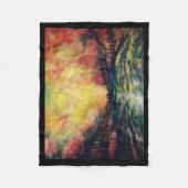 Friedlicher Pfad Fleecedecke (Vorderseite)