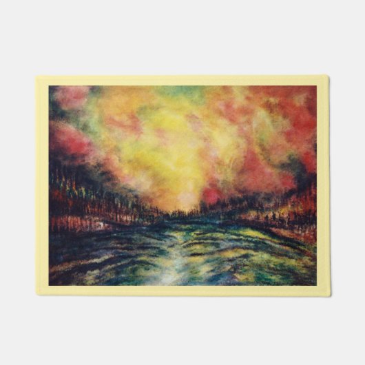 Friedlicher Pfad Fußmatte (Vorderseite)