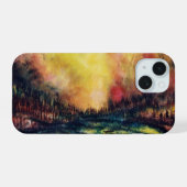 Friedlicher Pfad iPhone 15 Hülle (Rückseite (Horizontal))