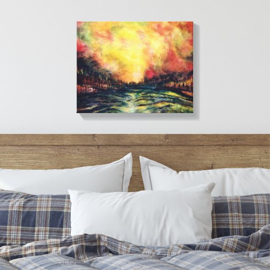 Friedlicher Pfad Leinwanddruck (Insitu (Schlafzimmer))