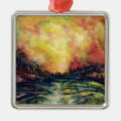 Friedlicher Pfad Ornament Aus Metall (Vorne)