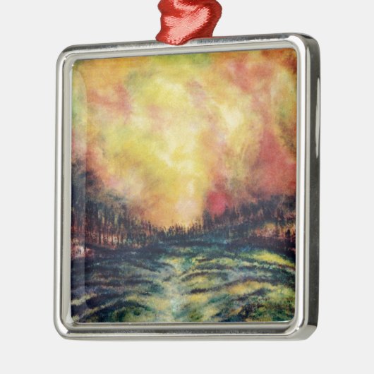 Friedlicher Pfad Ornament Aus Metall (Links)