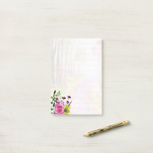 Friedlicher Pfad Post-it Klebezettel (Auf Schreibtisch)