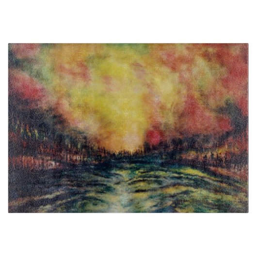 Friedlicher Pfad Schneidebrett (Vorderseite)