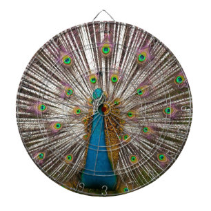 Friedlicher Pfau Dartscheibe