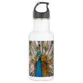 Friedlicher Pfau Trinkflasche (Vorderseite)