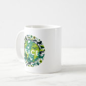 Friedlicher Planet - Rett der Umwelt Kaffeetasse (Vorderseite Links)