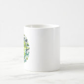 Friedlicher Planet - Rett der Umwelt Kaffeetasse (Mittel)
