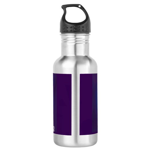 Friedlicher Planet Wasserflasche (Rückseite)