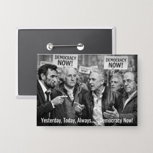 Friedlicher Protest Button (Vorderseite/Rückseite)