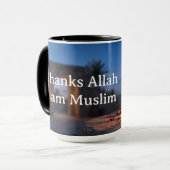 Friedlicher Ramadan-Abenddämmerung - Laterne & Dat Tasse (Vorderseite Links)
