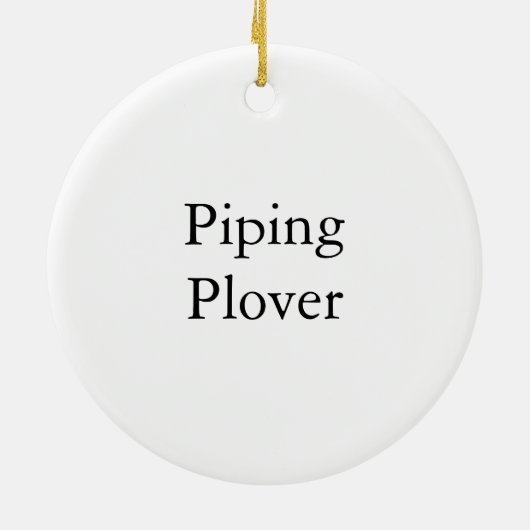 Friedlicher Regenpfeifer, John Audubon Keramik Ornament (Hinten)