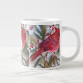 Friedlicher roter Kardinal Jumbo-Tasse (Rechts)