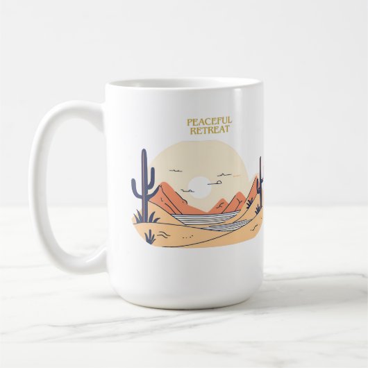 Friedlicher Rückzug Kaffeetasse (Links)