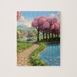 Friedlicher Rückzug: Schönes Naturpanorama Puzzle
