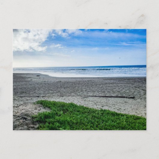 Friedlicher Sandstrand Postkarte (Vorderseite)
