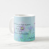 Friedlicher Schlaf, Psalmen 4 Kaffeetasse (Vorderseite Links)