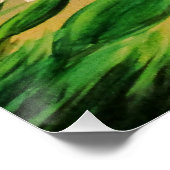 Friedlicher Schmetterlings-Himmel-Sonnenuntergangs Poster (Ecke)
