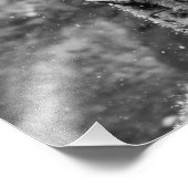 Friedlicher Schneeleopard Fotodruck (Ecke)