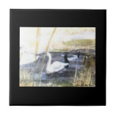 Friedlicher Schwan. . . Fliese (Vorderseite)