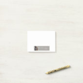 Friedlicher silberner Buddha mit Klugheitszitat Post-it Klebezettel (Auf Schreibtisch)