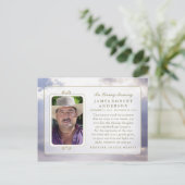 Friedlicher Sky in Memory Beileid Vielen Dank Post Postkarte (Stehend Vorderseite)