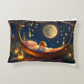 "Friedlicher Slumber: Nachts eine Erholung eines J Dekokissen (Rückseite)