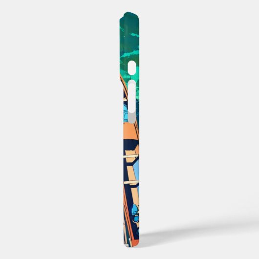 Friedlicher Sommersteg Case-Mate iPhone Hülle (Rückseite / Links)