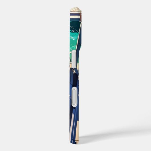 Friedlicher Sommersteg Case-Mate iPhone Hülle (Rückseite / Rechts)