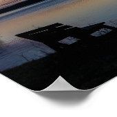 Friedlicher Sonnenaufgang Poster (Ecke)
