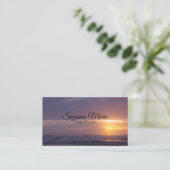 Friedlicher Sonnenaufgang Visitenkarte (Stehend Vorderseite)