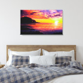 Friedlicher Sonnenuntergang am Meer Leinwanddruck (Insitu (Schlafzimmer))