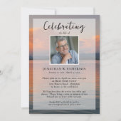 Friedlicher Sonnenuntergang im Foto des Lebens Einladung (Vorderseite)