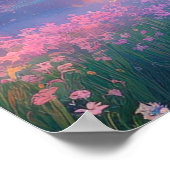 Friedlicher Sonnenuntergang Poster (Ecke)