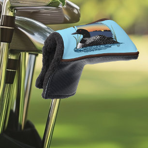 Friedlicher Sterntaucher Sonnenuntergang Blau Wild Golf Headcover